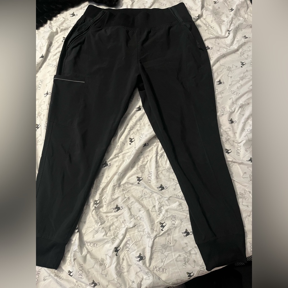 LP Black Cherokee Infinity jogger scrub bottom large petite